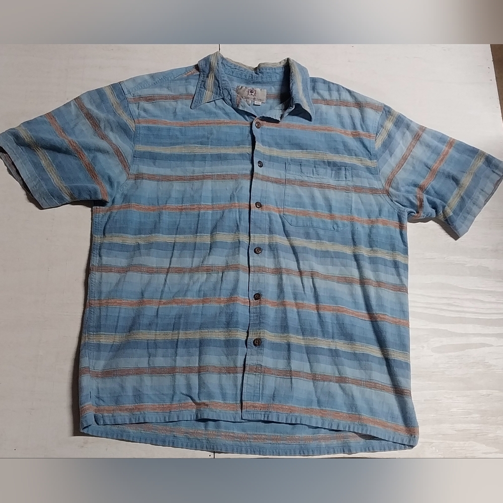XXL Territory Ahead Short Sleeve Shirt w Blue South West Striped Shades